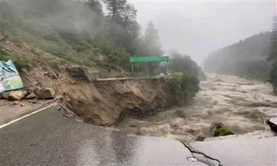 Manali-Leh Highway Blocked: Road Washed Away Near Solang Nala, Traffic Halted